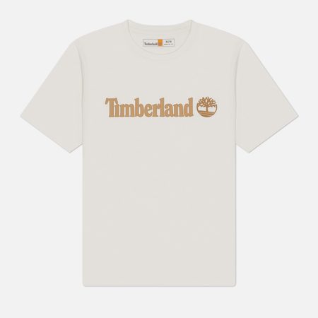Мужская футболка Timberland Kennebec River Linear Logo, цвет бежевый