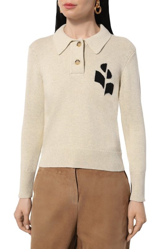 Поло из хлопка и шерсти Isabel Marant Etoile 3