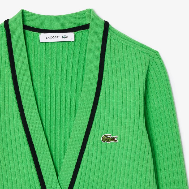 Женский кардиган Lacoste на пуговицах 5
