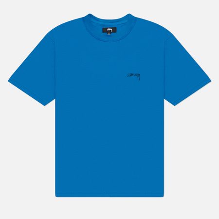 Мужская футболка Stussy Lazy, цвет синий