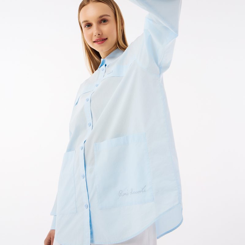 Женская блузка Lacoste свободного кроя 4