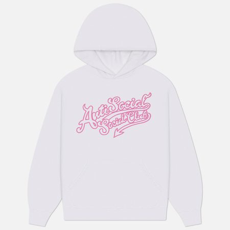 Мужская толстовка Anti Social Social Club Script Club Hoodie, цвет белый