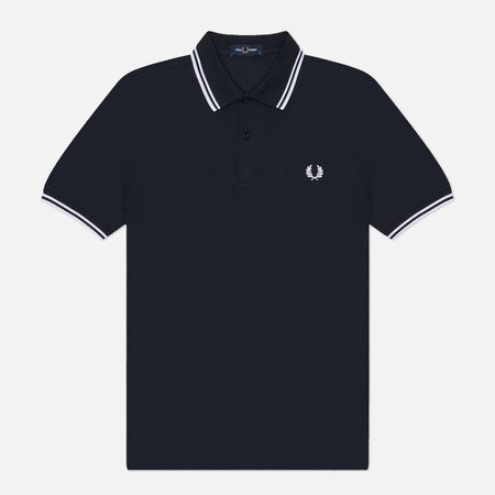 Мужское поло Fred Perry M3600 Twin Tipped, цвет синий