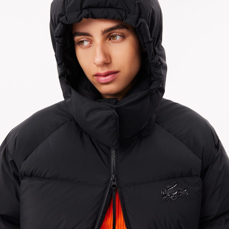 Женский длинный пуховик Lacoste с капюшоном 3
