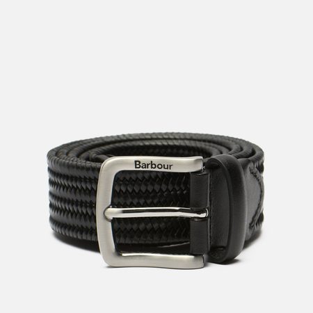 Ремень Barbour Stretch Leather, цвет чёрный
