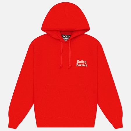 Мужская толстовка WACKO MARIA Heavy Weight Pullover Hoodie Type 6, цвет красный