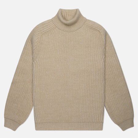 Мужской свитер Edwin Roni High Collar, цвет бежевый