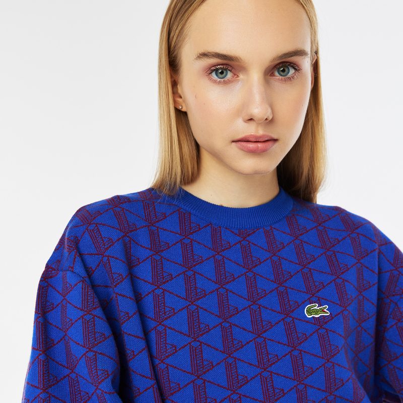 Женский свитер Lacoste свободного кроя 3