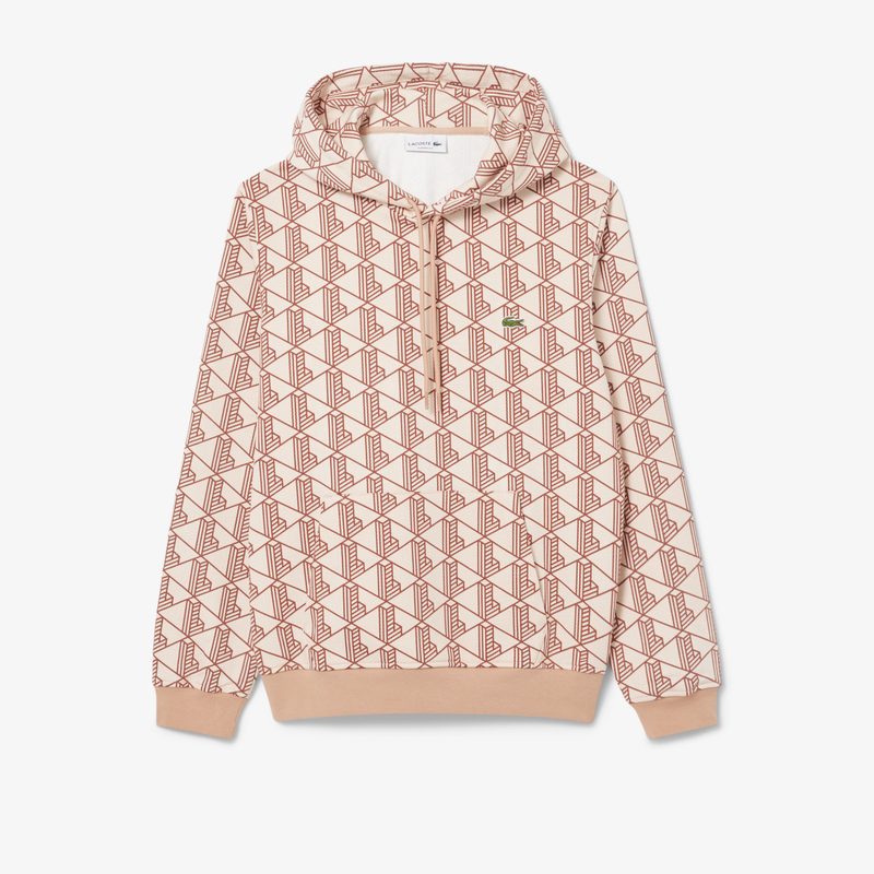 Мужская флисовая толстовка - худи Lacoste Monorgam 5