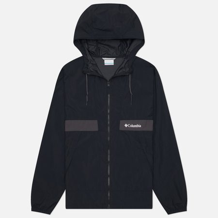 Мужская куртка ветровка Columbia Sportswear Spire Valley Hooded, цвет чёрный
