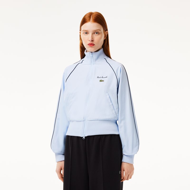 Женская короткая спортивная куртка Lacoste свободного кроя