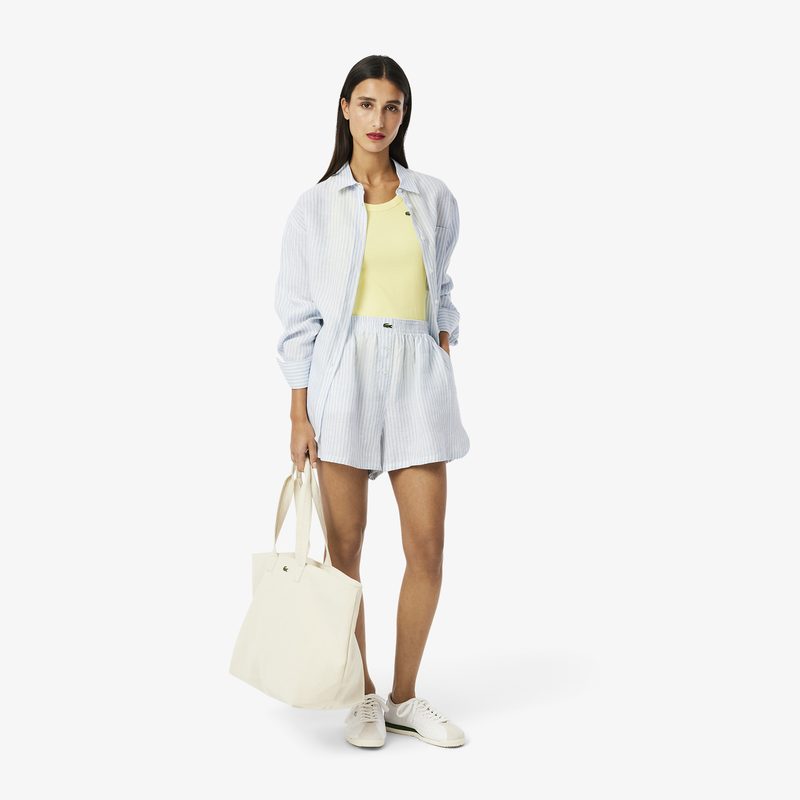 Женские шорты Lacoste из льна 3
