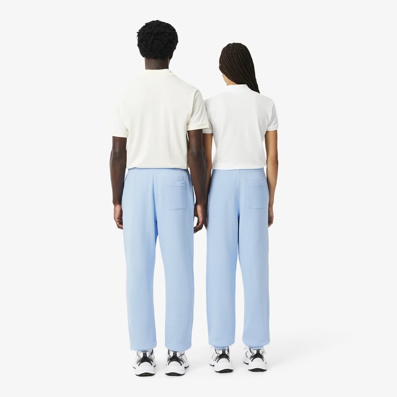 Спортивные хлопковые брюки Lacoste унисекс свободного кроя 2