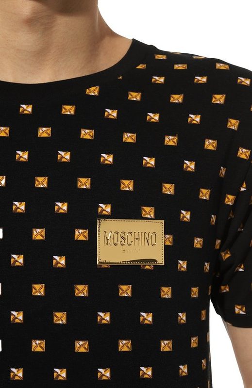 Хлопковая футболка Moschino 5