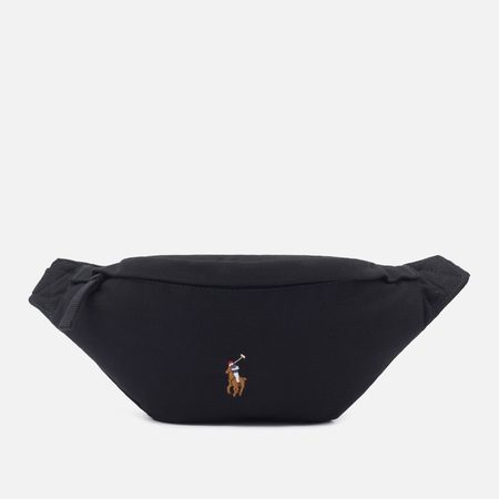 Сумка на пояс Polo Ralph Lauren Canvas Medium, цвет чёрный