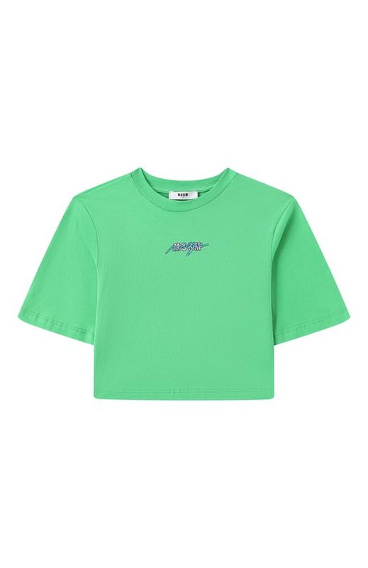 Хлопковая футболка MSGM kids