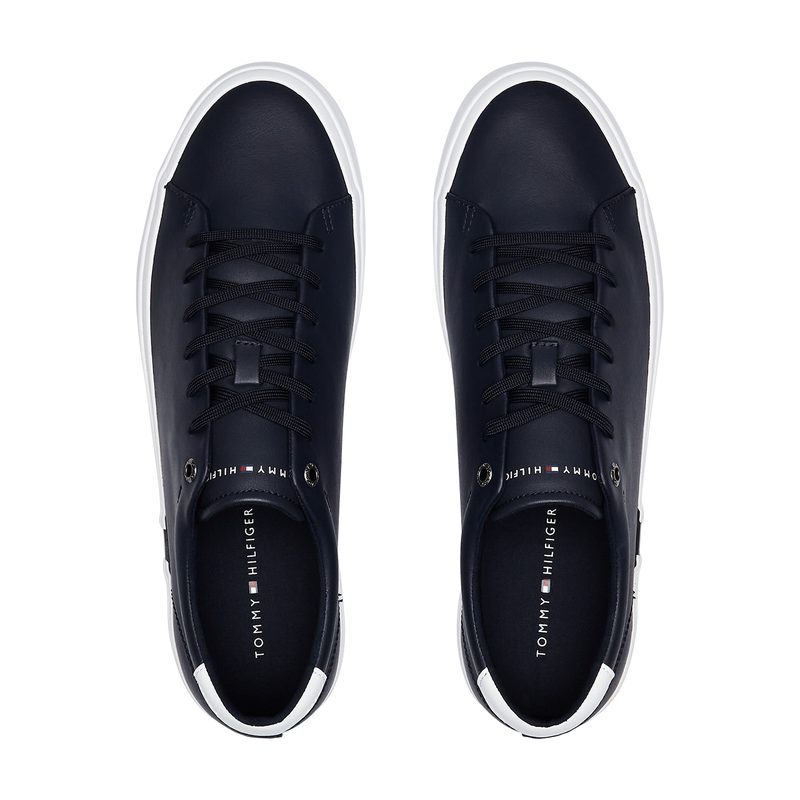 FLAG ACCENT LEATHER SNEAKER 3