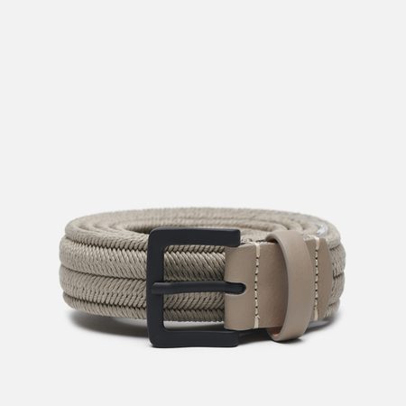 Ремень C.P. Company Braided Cotton Mixed, цвет бежевый