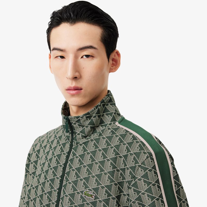 Мужская жаккардовая толстовка Lacoste PARIS с монограммой 3