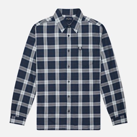 Мужская рубашка Fred Perry Tartan Twill, цвет синий