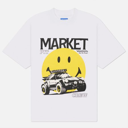Мужская футболка MARKET x Smiley All Four, цвет белый