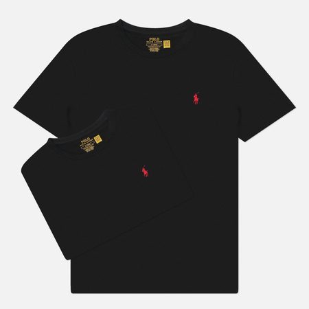 Комплект мужских футболок Polo Ralph Lauren 2-Pack Slim, цвет чёрный
