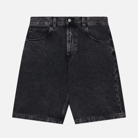 Мужские шорты Edwin Worker Pembroke Black Denim 13.56 Oz, цвет чёрный