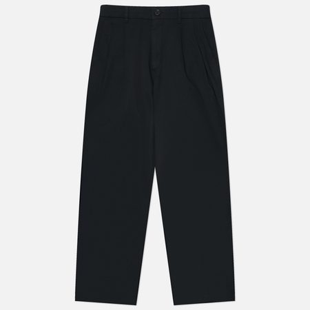 Мужские брюки Norse Projects Hestur Relaxed Twill Pleated, цвет чёрный