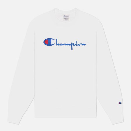 Мужская толстовка Champion Reverse Weave Pinnacle Heavyweight Brushed Fleece Interior Crewneck, цвет белый