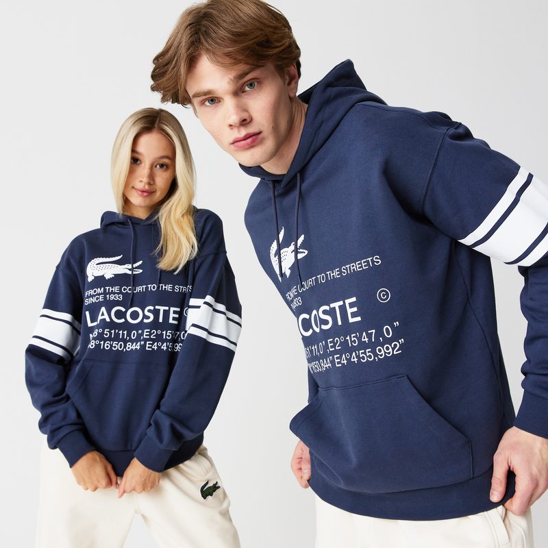 Толстовка - худи Lacoste оверсайз унисекс