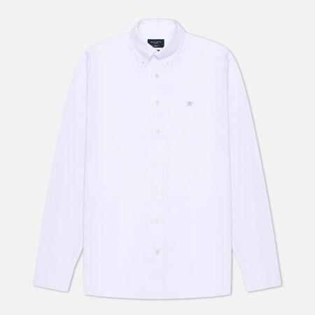 Мужская рубашка Hackett Washed Oxford Slim Fit, цвет белый