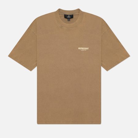 Мужская футболка REPRESENT Represent Owners Club Oversized, цвет бежевый