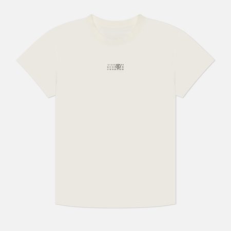 Женская футболка Maison Margiela MM6 Numeric Cotton, цвет белый