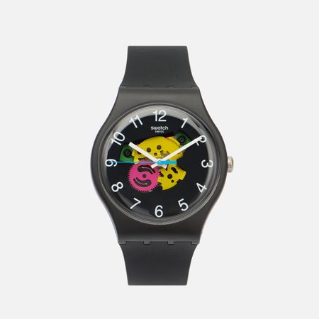 Наручные часы Swatch Patchwork, цвет чёрный