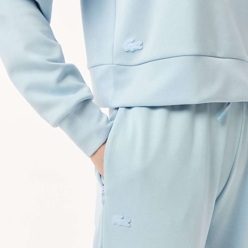 Женская короткая толстовка Lacoste с капюшоном 4