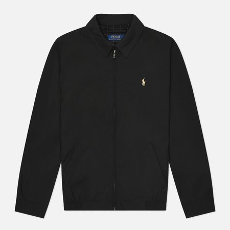 Мужская куртка харрингтон Polo Ralph Lauren Bi-Swing Windbreaker, цвет чёрный