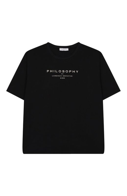 Хлопковая футболка Philosophy di Lorenzo Serafini Kids