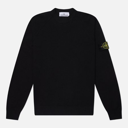 Мужской свитер Stone Island Light Raw Hand Organic Cotton Loose, цвет синий