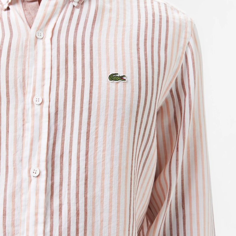 Мужская рубашка Lacoste из льна 5