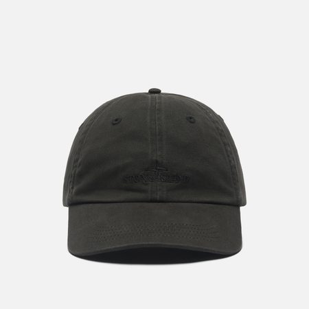 Кепка Stone Island Brushed Cotton Gabardine, цвет чёрный