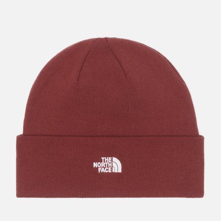 Шапка The North Face Norm, цвет бордовый