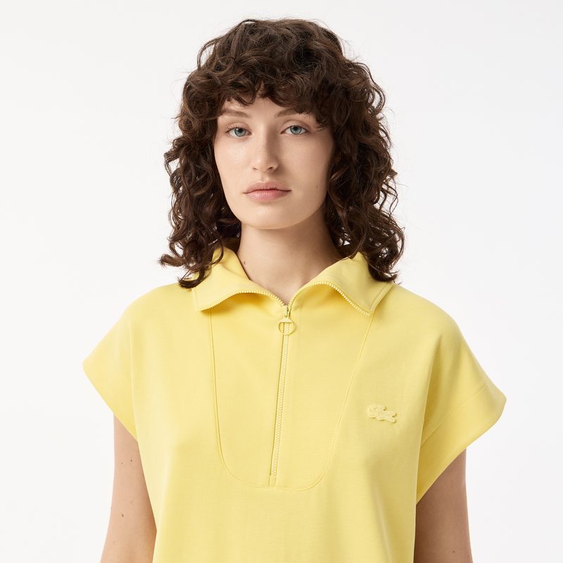 Женская толстовка Lacoste с высоким воротом на молнии без рукавов 3