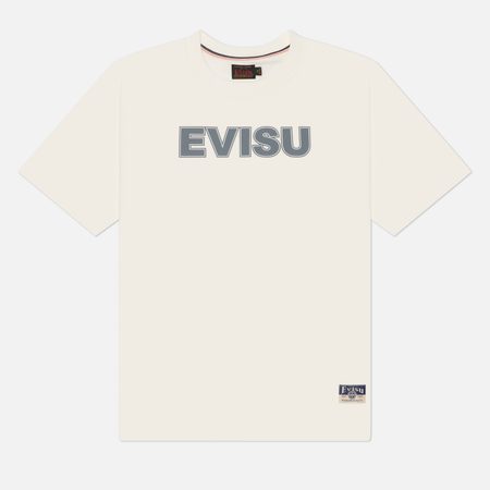 Мужская футболка Evisu Heritage Kamon Applique, цвет белый