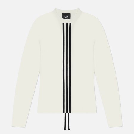 Женский лонгслив Y-3 3-Stripes Tight Fit, цвет белый