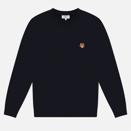 Мужская толстовка Maison Kitsune Fox Head Regular, цвет чёрный