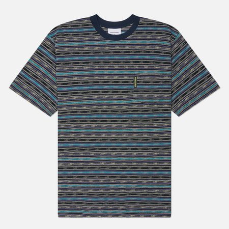 Мужская футболка thisisneverthat BE Striped, цвет синий