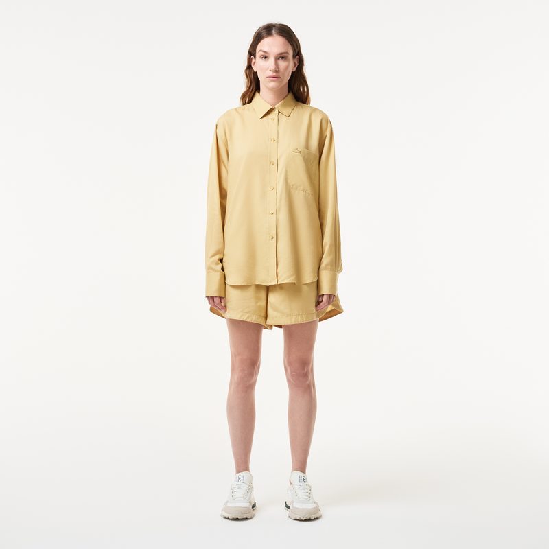 Женская рубашка Lacoste с нагрудным карманом 4
