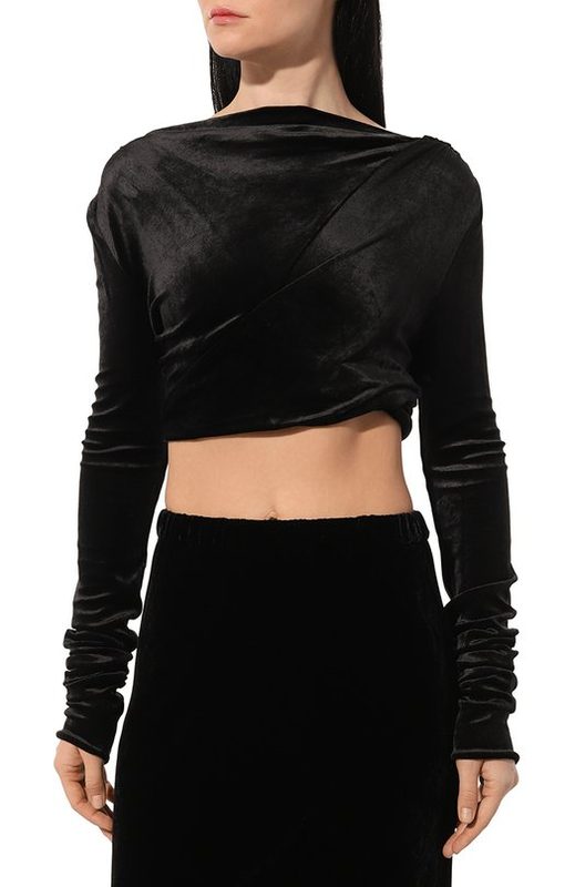 Бархатный топ Rick Owens Lilies 3