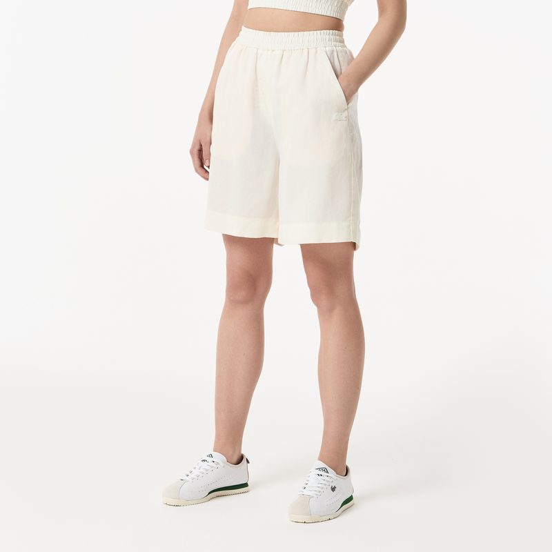 Женские шорты Lacoste из смеси льна 3