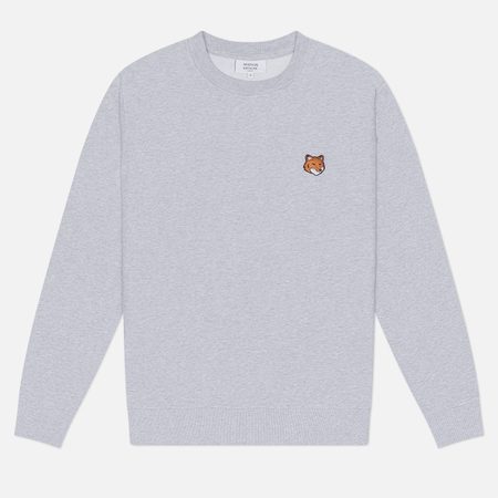 Мужская толстовка Maison Kitsune Fox Head Regular, цвет серый
